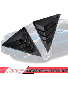 Persianas de Ventana MUXEE para Toyota Camry 2006-2011 - ABS Negro Brillante 2
