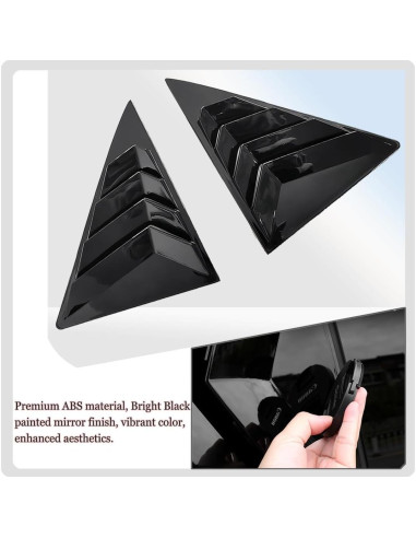 Persianas de Ventana MUXEE para Toyota Camry 2006-2011 - ABS Negro Brillante