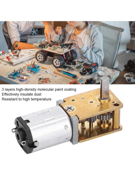 Motor de Engranaje Mini DC Hilitand 3V 16RPM con Encoder
