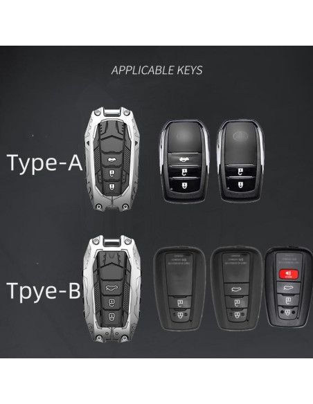 Funda Protectora de Llave Toyota Tipo-A Negro 2019-2024