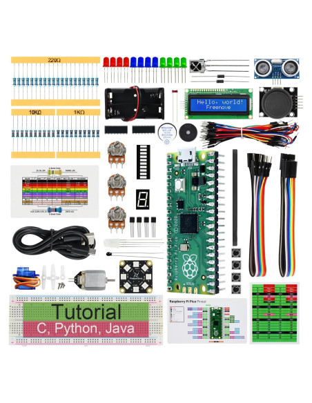 Kit de Inicio FREENOVE para Raspberry Pi Pico - 177 Artículos