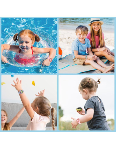 Pulseras de Silicona Impermeables para AirTag - 2 Piezas