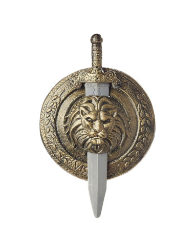 Disfraz de Gladiador con Escudo y Espada California Estándar
