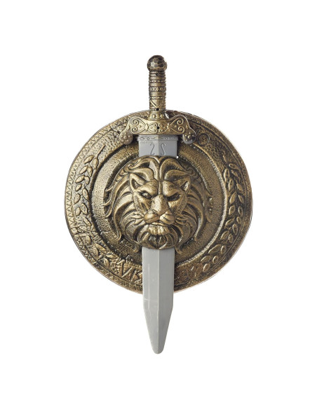Disfraz de Gladiador con Escudo y Espada California Estándar