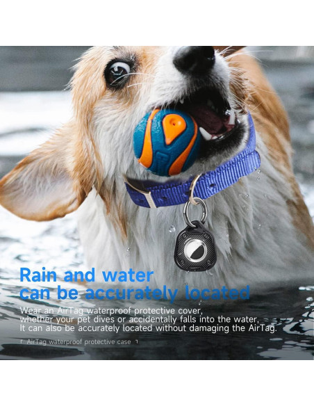 Funda Protectora Impermeable TPU para AirTag GKKBUFF - Negro