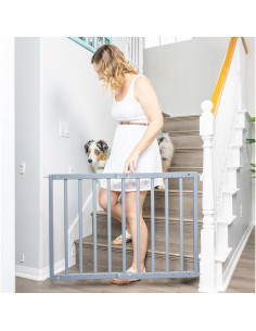 Puerta Expandible Safety Mate Primetime Petz 62.2-104.1 cm Gris 2