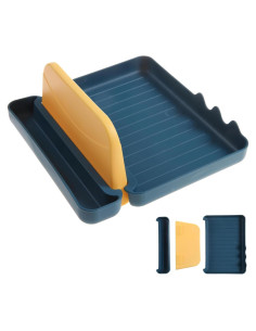 Soporte de Espátula de Cocina Luck Love - 2 Piezas Azul y Verde