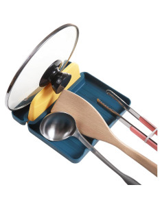 Soporte de Espátula de Cocina Luck Love - 2 Piezas Azul y Verde 2