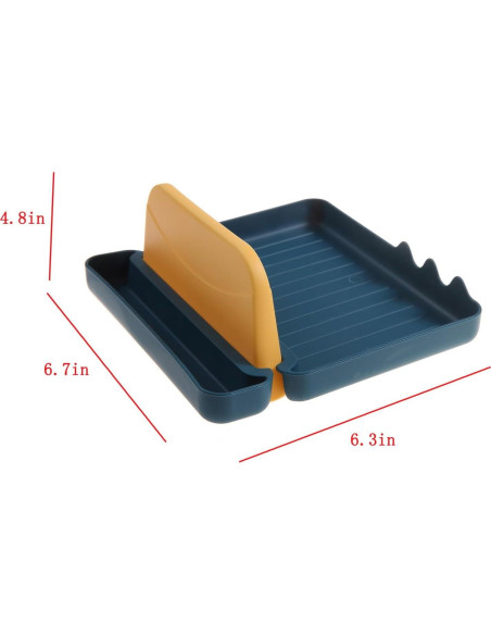 Soporte de Espátula de Cocina Luck Love - 2 Piezas Azul y Verde