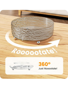 Organizador de Maquillaje Rotatorio A-LuGei 23 cm Negro 2