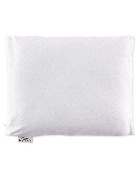 Almohada de Viaje Bucky 100% Algodón 35.56x27.94 cm Ajustable