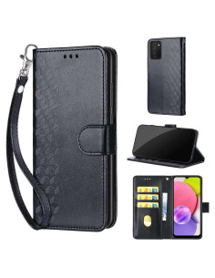 Funda Cartera KENHONER para Samsung Galaxy A03s - Cuero PU, Soporte y Tarjetas