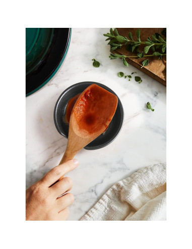 Soporte de Cuchara de Cerámica LE TAUCI Negro 12.2 cm Set de 4
