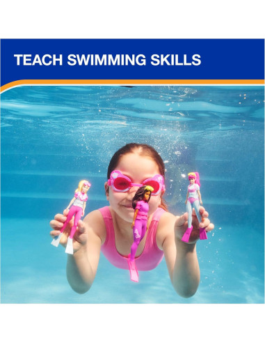 Juguetes de Buceo SwimWays Barbie - Paquete de 3 para Niños