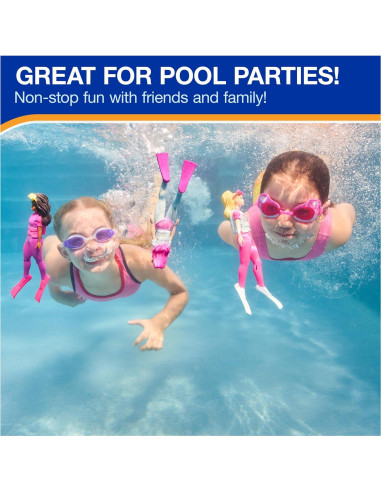 Juguetes de Buceo SwimWays Barbie - Paquete de 3 para Niños
