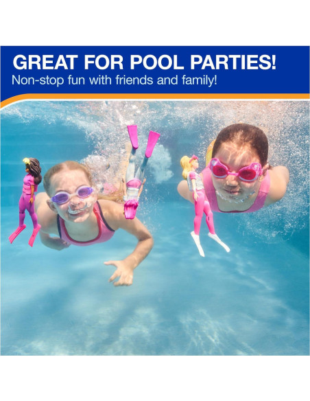 Juguetes de Buceo SwimWays Barbie - Paquete de 3 para Niños