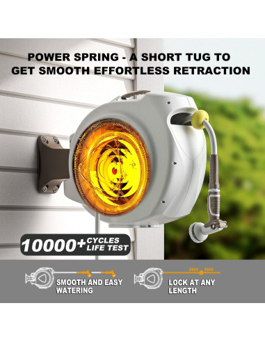 Carrete de Manguera Retráctil AQUAZILLA 22.86 m Montaje Pared