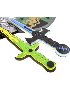 Conjunto de Espada y Escudo PowerTRC | Armas de Espuma para Niños 2