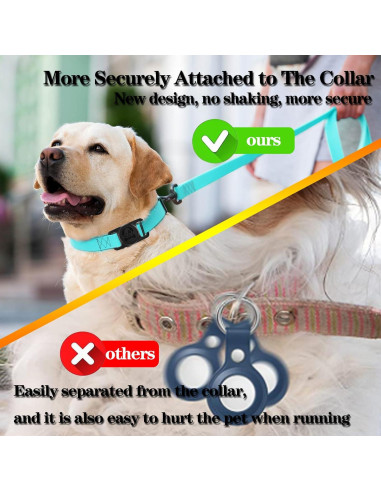 Soporte de Collar para Perro Rzttwl Impermeable para AirTag