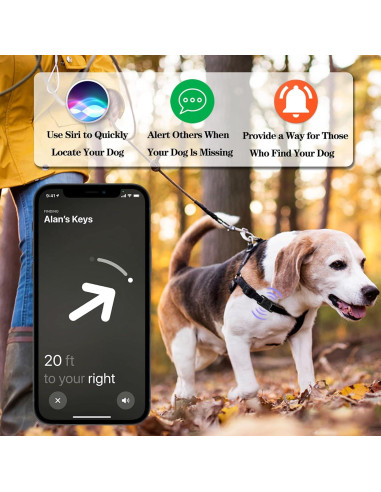Soporte de Collar para Perro Rzttwl Impermeable para AirTag