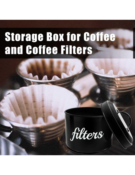 Soporte para Filtros de Café Blanco ANYI 15cm con Tapa