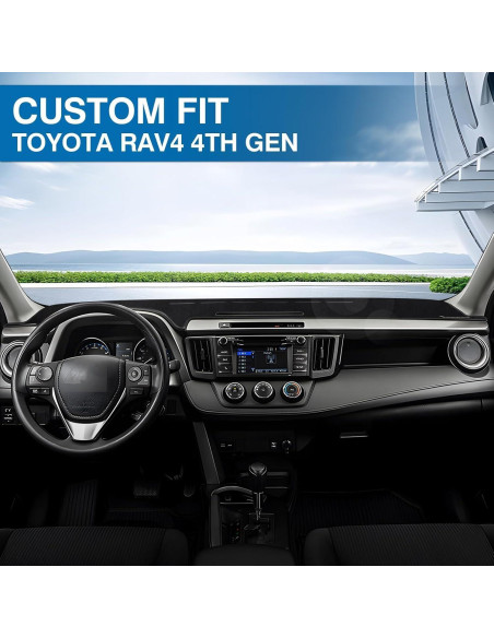 Cubierta de Tablero KUST para Toyota RAV4 2013-2018 Antideslizante