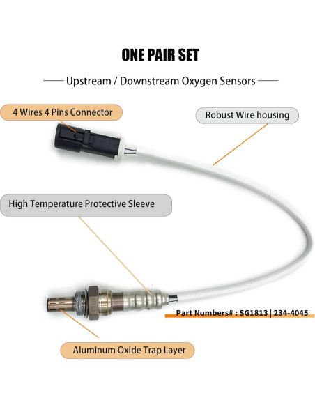 Sensor de Oxígeno O2 Reemplazo 234-4045 para F-150 F-250 F-350