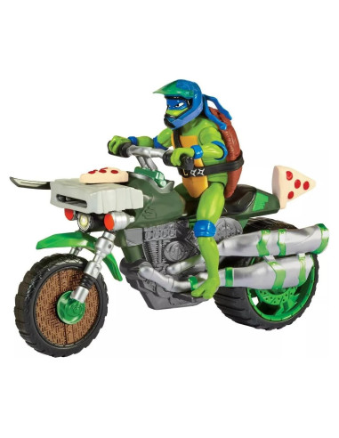 Ciclo de Patada Ninja Leonardo Playmates Toys 30.5x10.2cm