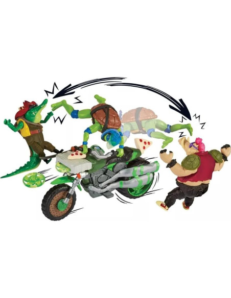 Ciclo de Patada Ninja Leonardo Playmates Toys 30.5x10.2cm