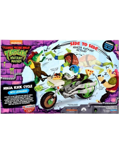 Ciclo de Patada Ninja Leonardo Playmates Toys 30.5x10.2cm