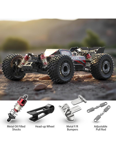 Coche RC Jetwood JC16EP 1:16 Sin Escobillas 42 km/h Offroad