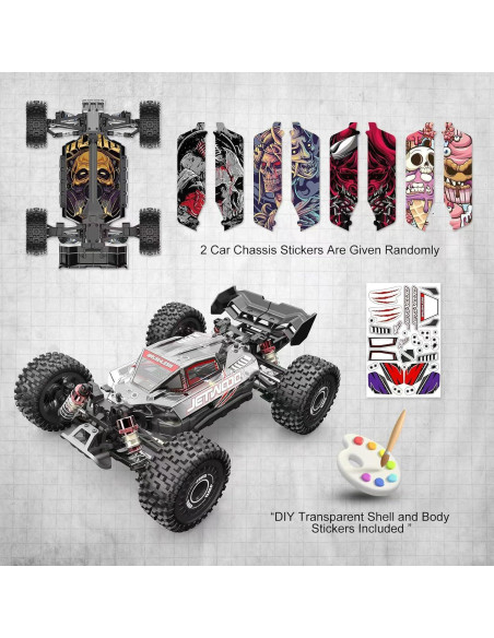 Coche RC Jetwood JC16EP 1:16 Sin Escobillas 42 km/h Offroad