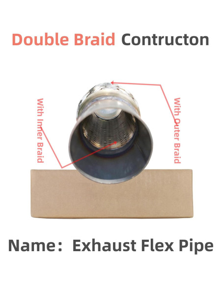 Tubo Flexible de Escape Suisson 15.24cm 100% Acero Inoxidable