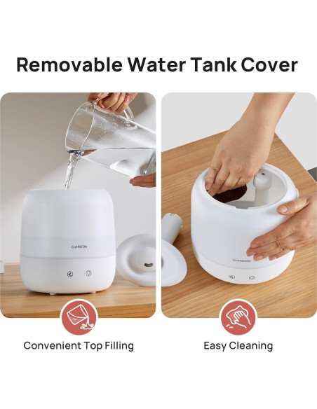 Humidificador de Niebla Fresca CLARSTON 2L Silencioso para Bebés