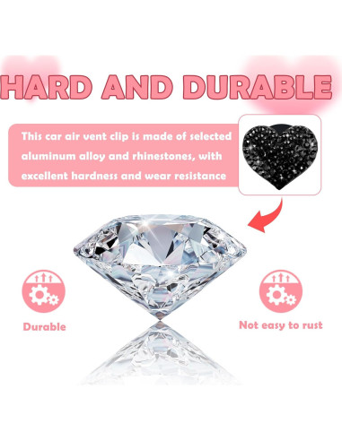 Clips de Ventilación para Auto Carleef - 4 Piezas Brillantes