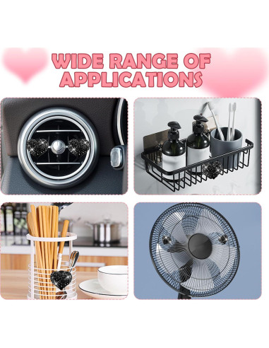 Clips de Ventilación para Auto Carleef - 4 Piezas Brillantes