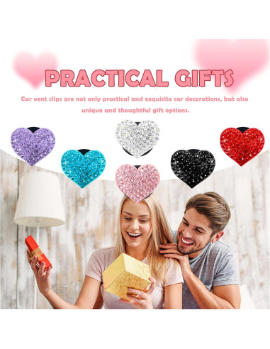 Clips de Ventilación para Auto Carleef - 4 Piezas Brillantes