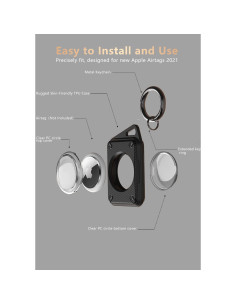 Soporte Impermeable Olytop para AirTag - Funda Resistente 2 Pzas 2