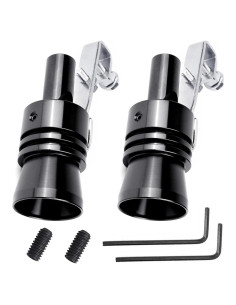 Silenciador de Escape Turbo KINOWJI Modelo Turbo123 XL Negro