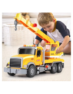 Camión Grúa de Juguete Dwi Dowellin con Luces y Sonidos