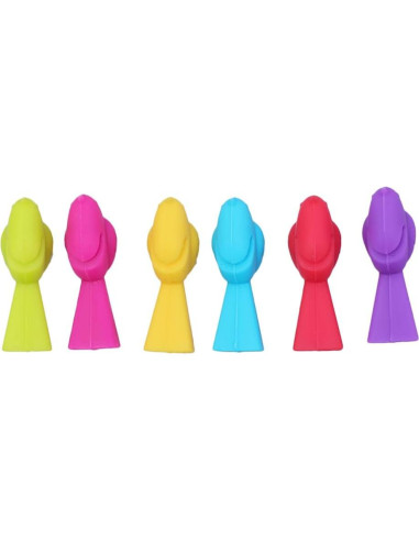 Juego de 18 Marcadores de Copas de Vino Silicona Ecológica