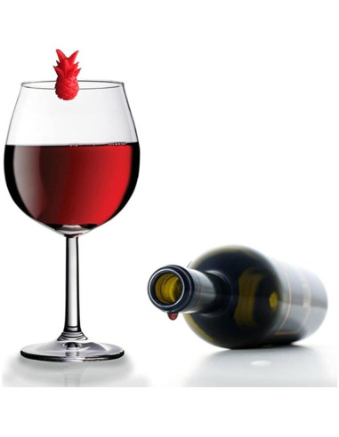 Juego de 18 Marcadores de Copas de Vino Silicona Ecológica