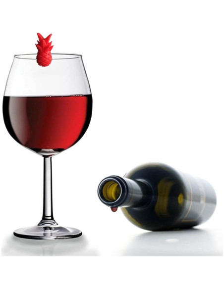 Juego de 18 Marcadores de Copas de Vino Silicona Ecológica