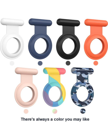 Soporte para AirTag con Pin de Seguridad Huixin - 2 Paquetes Negro