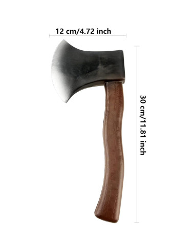 4 Hachas de Espuma Falsas Cotiny para Disfraz Halloween