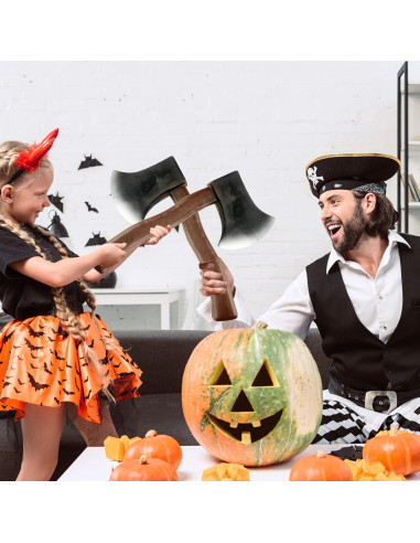 4 Hachas de Espuma Falsas Cotiny para Disfraz Halloween