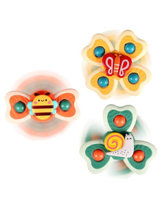 ALASOU Juguetes de Ventosa Giratorios para Bebés 1-3 Años