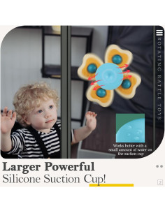 ALASOU Juguetes de Ventosa Giratorios para Bebés 1-3 Años 2