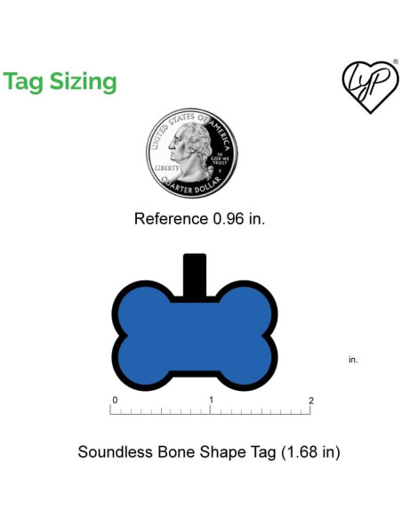 Placa de Identificación Silenciosa Love Your Pets Azul