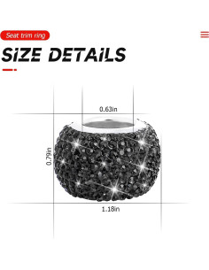 Collares de Reposacabezas de Coche BELOMI - Pack de 4 Brillantes 2